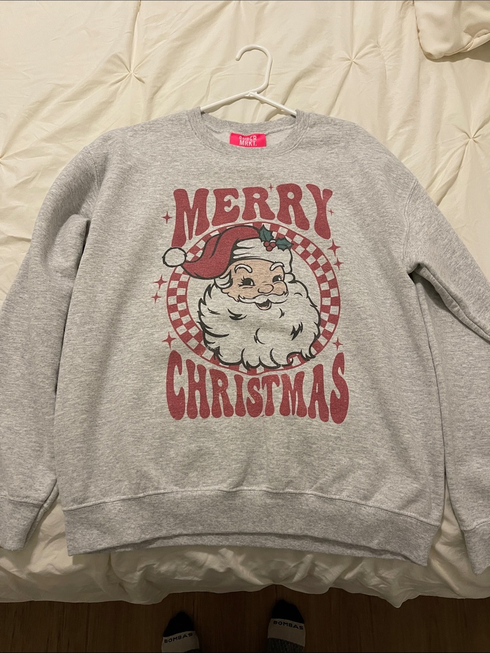Women’s Gray 'Merry Christmas' Graphic Sweatshirt